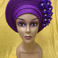 Turban Headtie With Stones