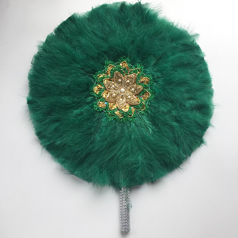 Turkey Feather Hand Fan
