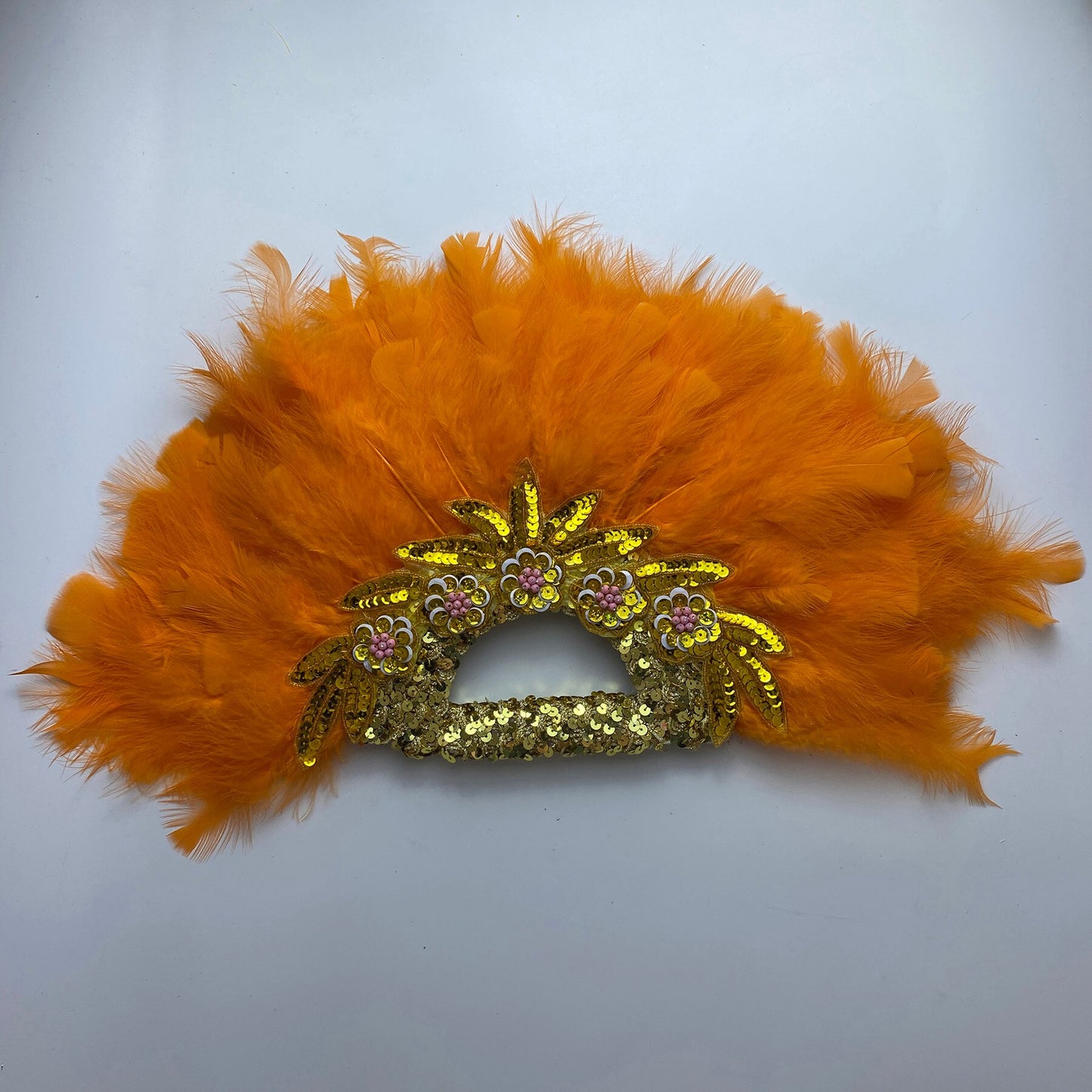 Feather Fan With Stones