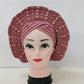 Breathable Sego Beaded Gele