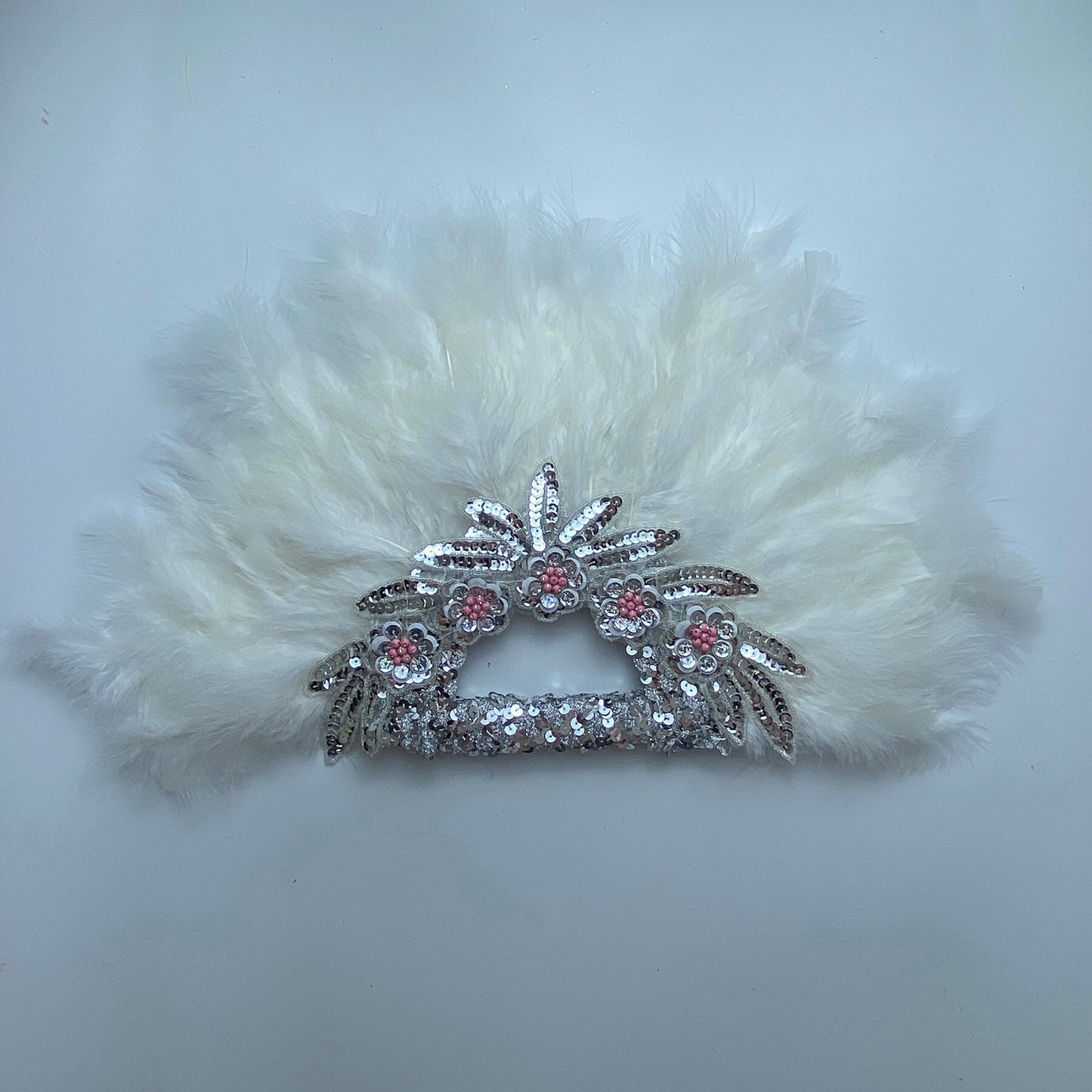 Feather Fan With Stones