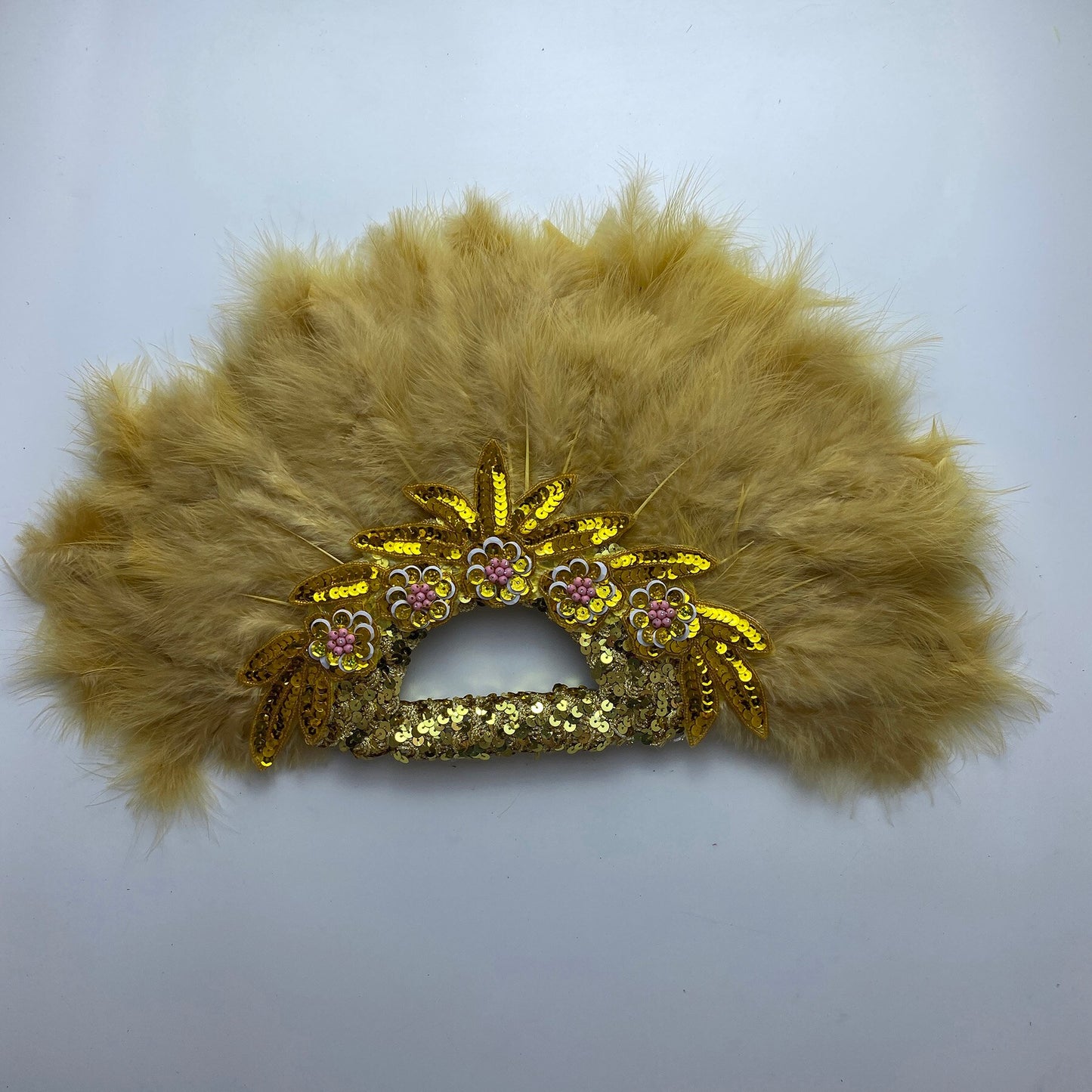 Feather Fan With Stones