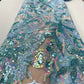 French Tulle Sequins Lace Fabric