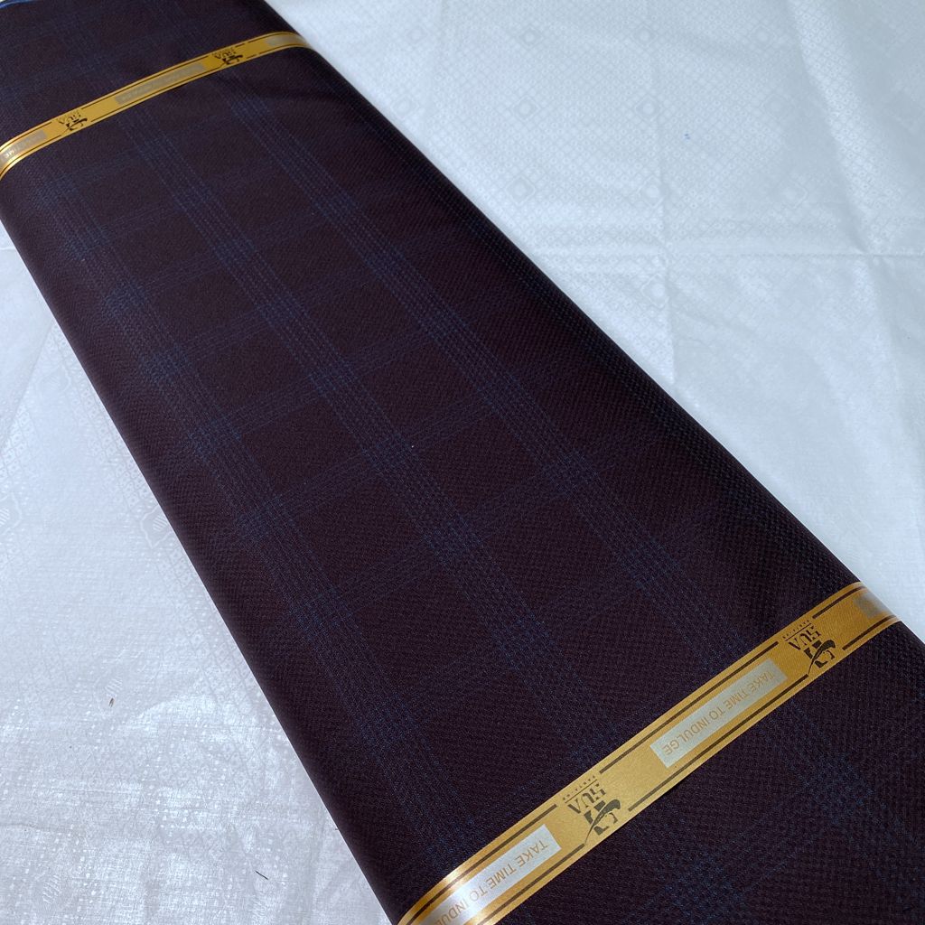 5 Yards Men's Atiku Fabric Senator Cashmere Wool