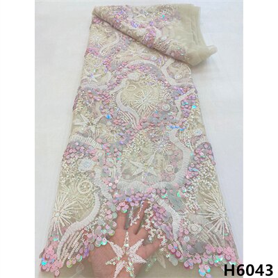 Latest African Lace Fabric Sequins Glitter Tulle Lace Fabric High Quality 2022 Asoebi Lace Fabric Embroidered Lace 5 yards Dress