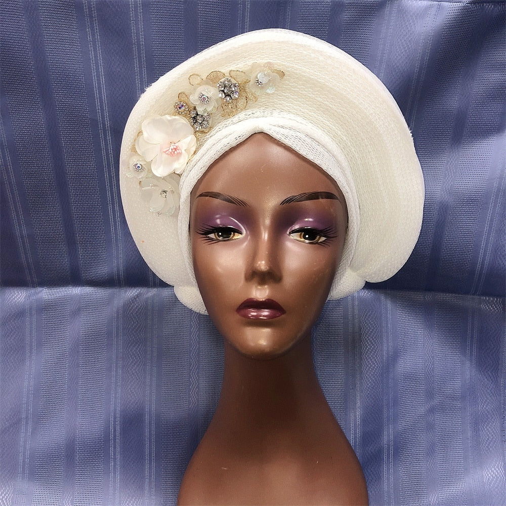 New Turban Cap Big Size Women Turban Cap For African Hats Nigerian Turban Gele best selling auto gele