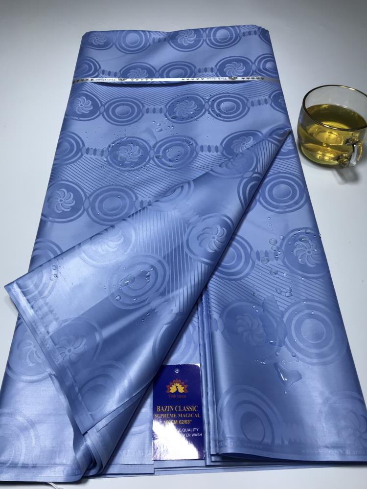 Top Quality Atiku Fabric For Men &Women's Bazin Riche Sewing Washable 5 Yards Nigerian Brocade Tissu African Bazin Riche Fabric