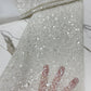 White Sequins Swiss Lace