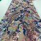 French Tulle Sequins Lace Fabric