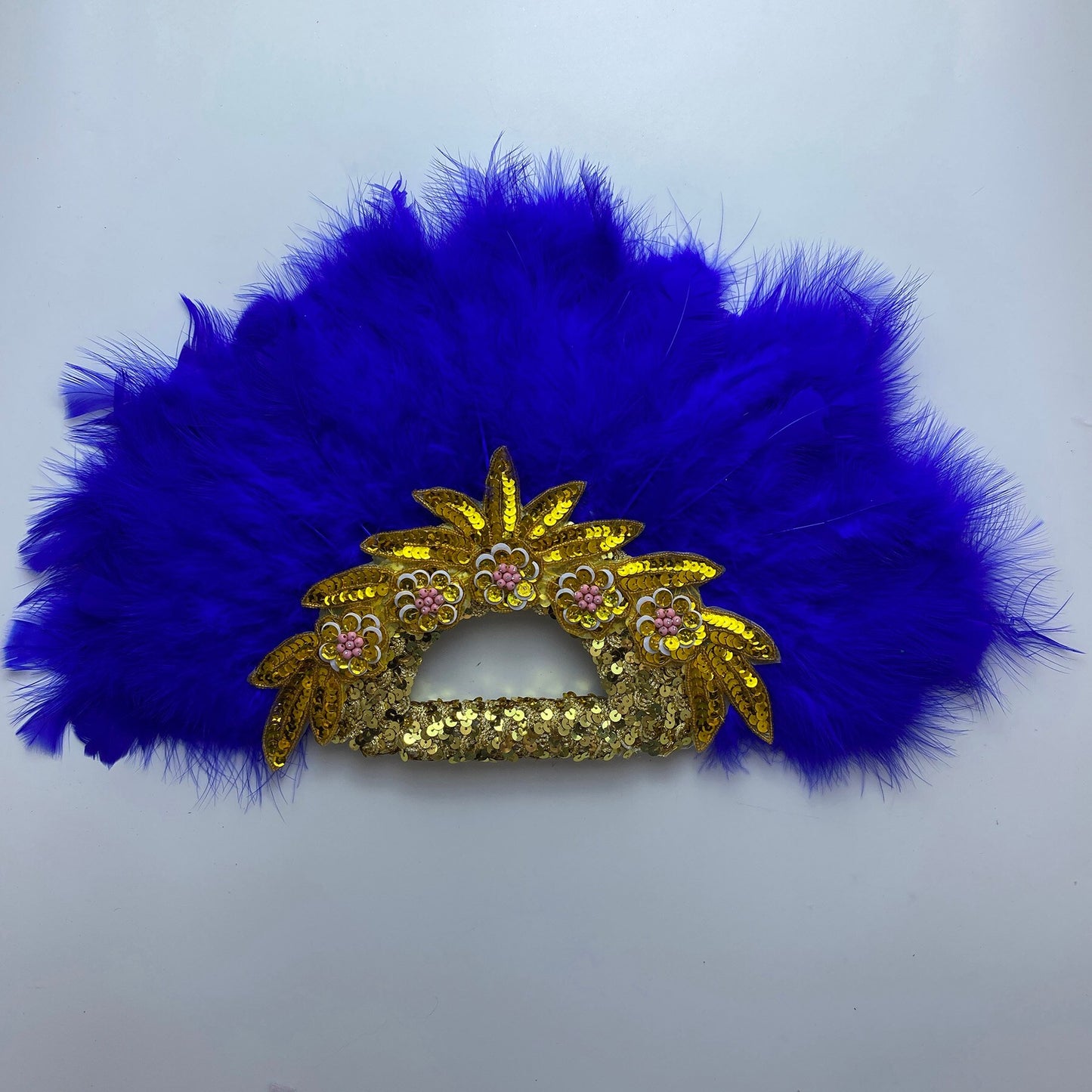Feather Fan With Stones