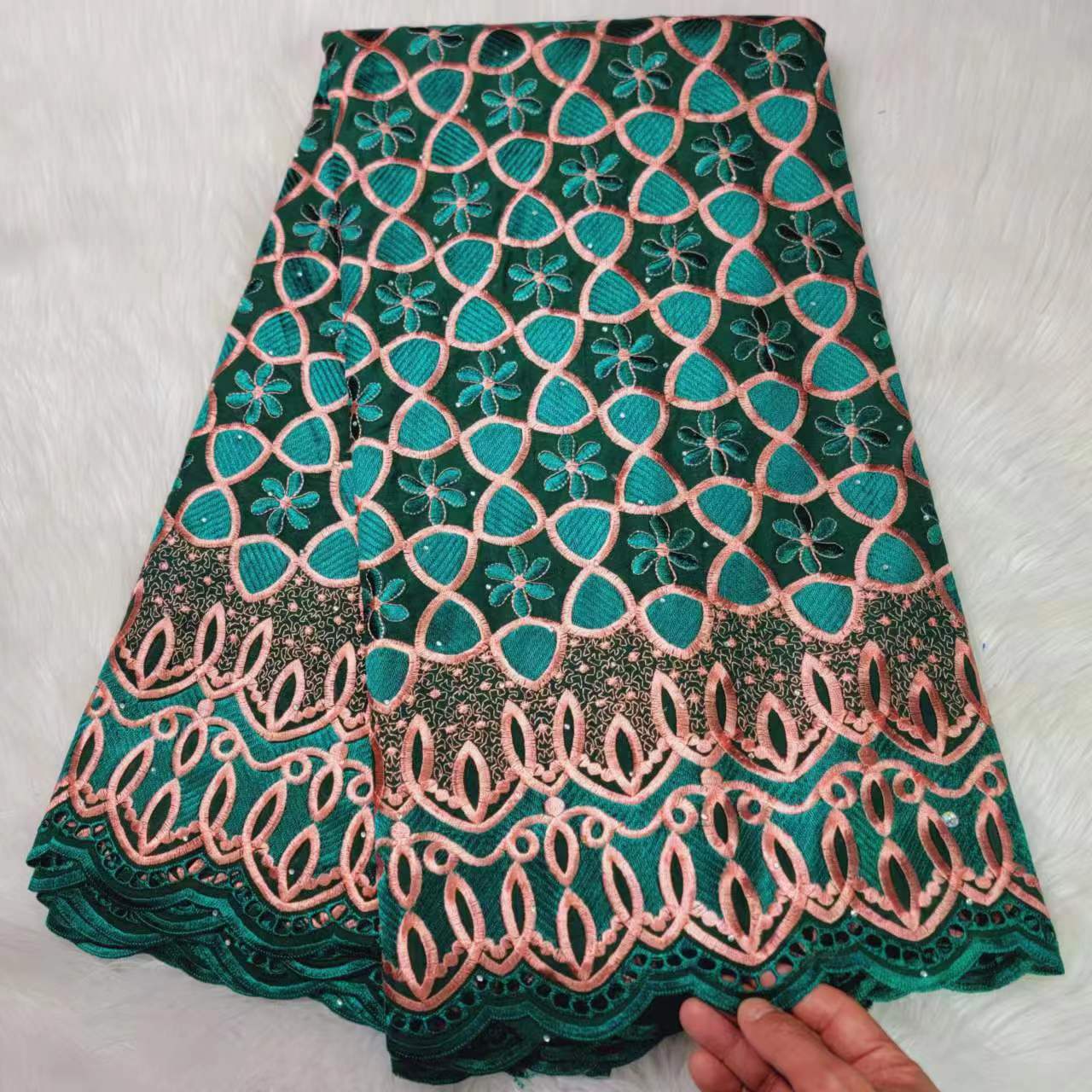 Lace Fabric Rhinestone 5 Yards