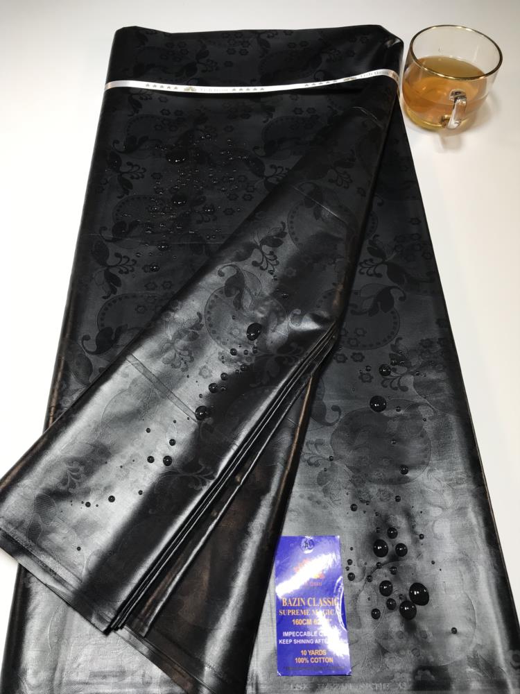 Top Quality Atiku Fabric For Men &Women's Bazin Riche Sewing Washable 5 Yards Nigerian Brocade Tissu African Bazin Riche Fabric