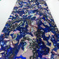 French Tulle Sequins Lace Fabric