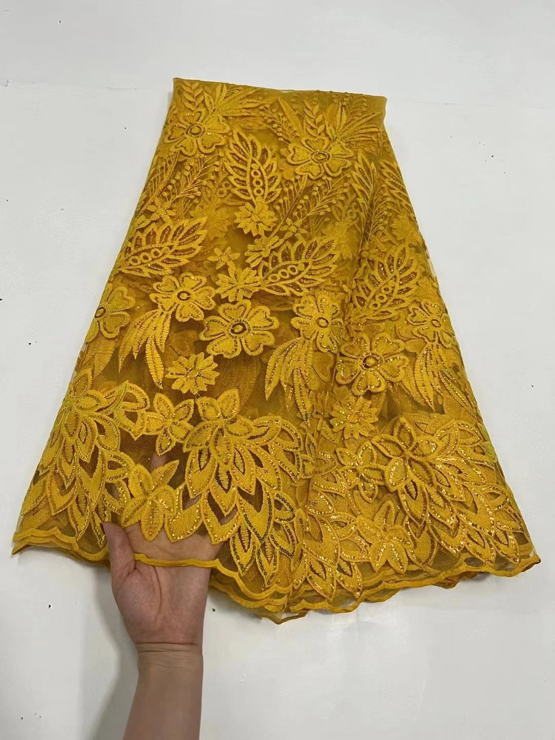 Lace Fabric Sequins 5 Yards