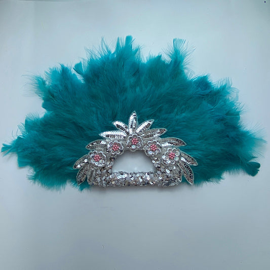 Feather Fan With Stones