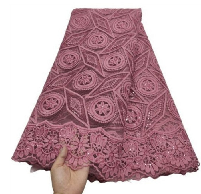 Lace Fabric Sequins 5 Yards