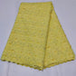 Stones African Lace Fabric 5 Yards Yellow High Quality French Tulle Net Lace Material Nigerian Women Asoebi Wedding Fabrics