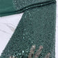 Dark Green Sequins Swiss Lace