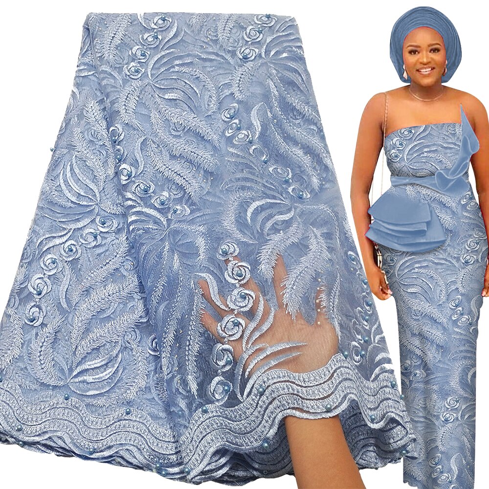 5 Yards High Quality Embroidery French Tulle Lace