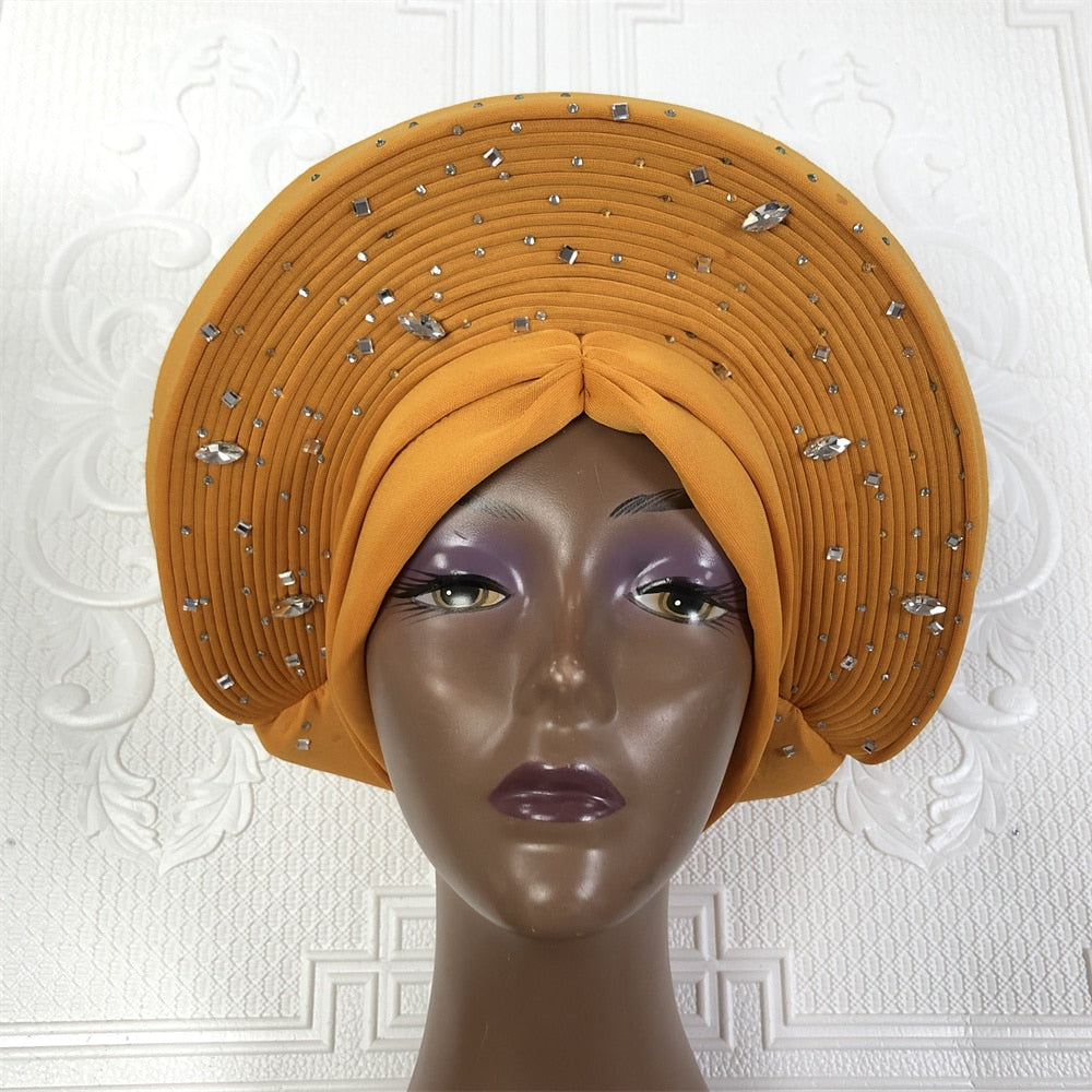Auto Gele Headtie With Stones