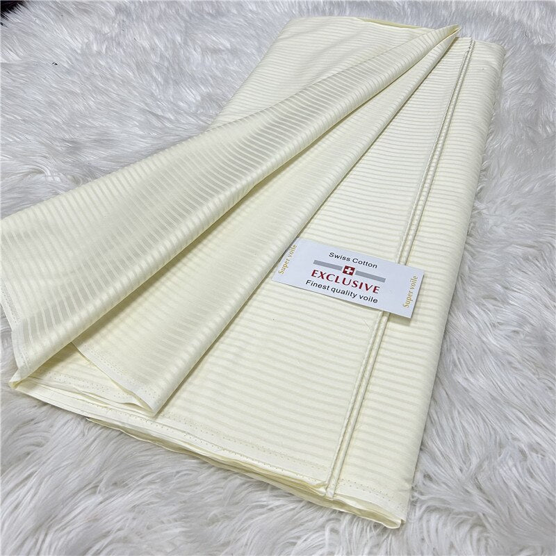 5 Yards Fabrics Soft Atiku Fabric For Men Swiss Material
