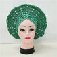 Breathable Sego Beaded Gele
