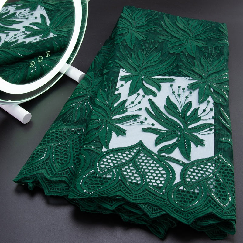 Lace Fabric With Sequins