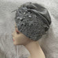 Double Bow Turban Cap With Sequins