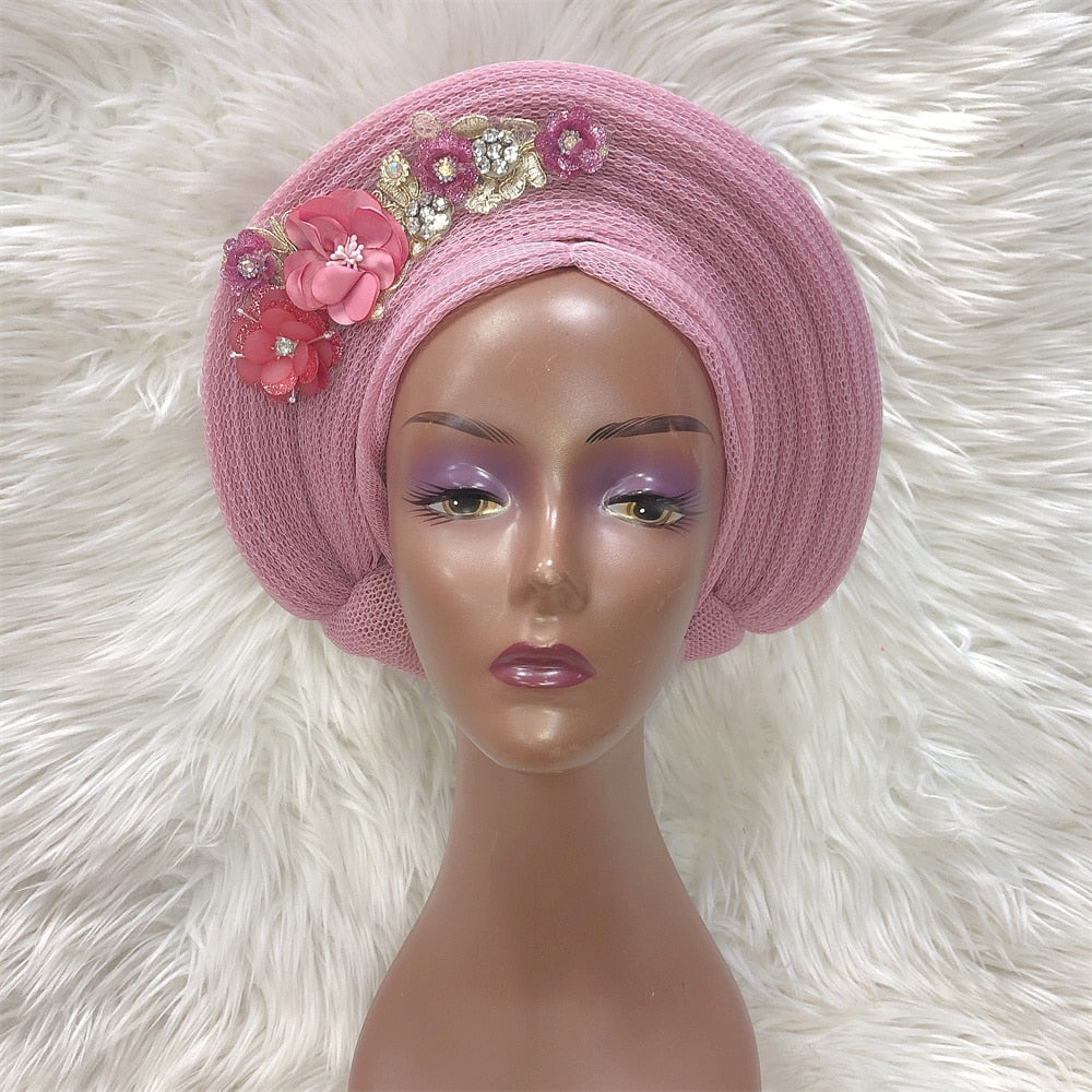 New Turban Cap Big Size Women Turban Cap For African Hats Nigerian Turban Gele best selling auto gele