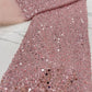 Baby Pink Sequins Swiss Lace