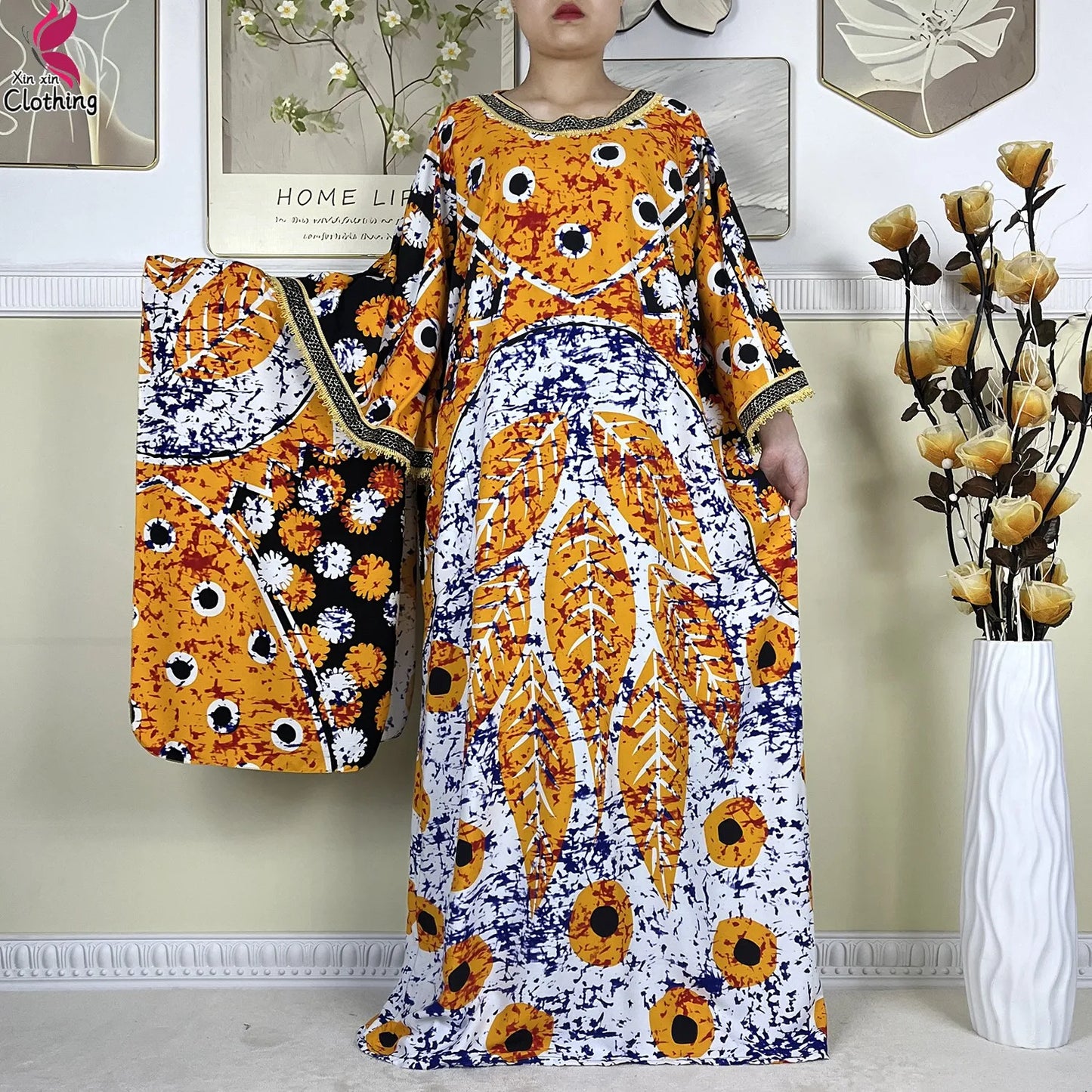 Traditional print Kaftan