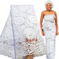Elegant White Lace Fabric 5 Yards French Tulle Laces