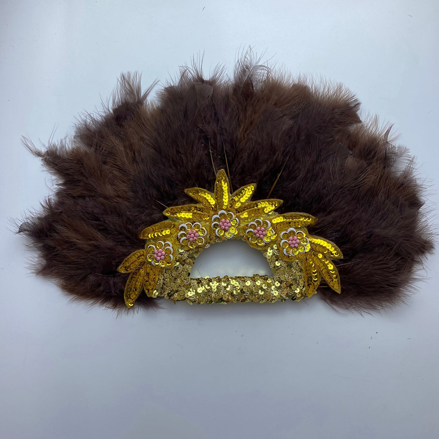 Feather Fan With Stones