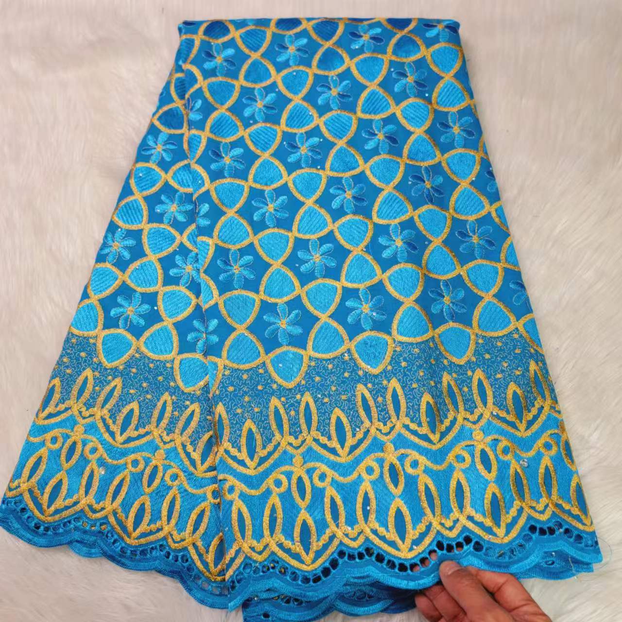 Lace Fabric Rhinestone 5 Yards