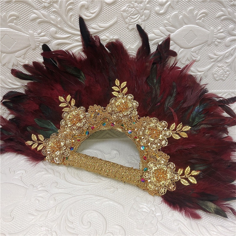 High Quality Feather Fan Big Size