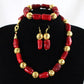 Wonderfu  Birthday Gift Natural Coral Beads Necklace Set African Coral Necklace Jewelry Set Cheap  Beads Free Shipping ABL534