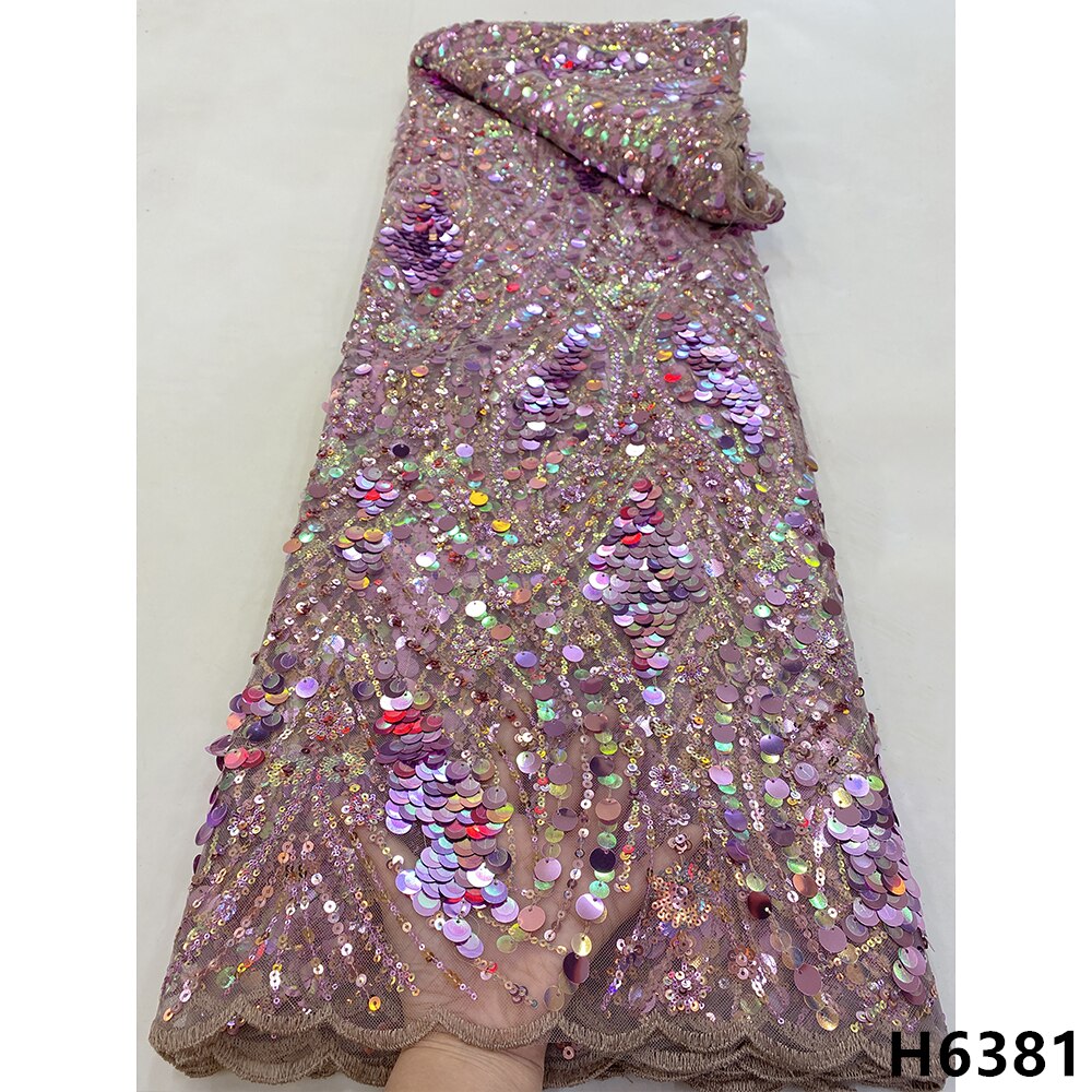 Latest African Lace Fabric Sequins Glitter Tulle Lace Fabric High Quality 2022 Asoebi Lace Fabric Embroidered Lace 5 yards Dress