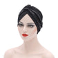 Sequin Pleated Turban Headtie