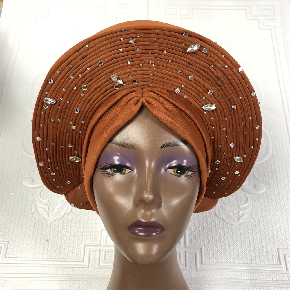 Auto Gele Headtie With Stones