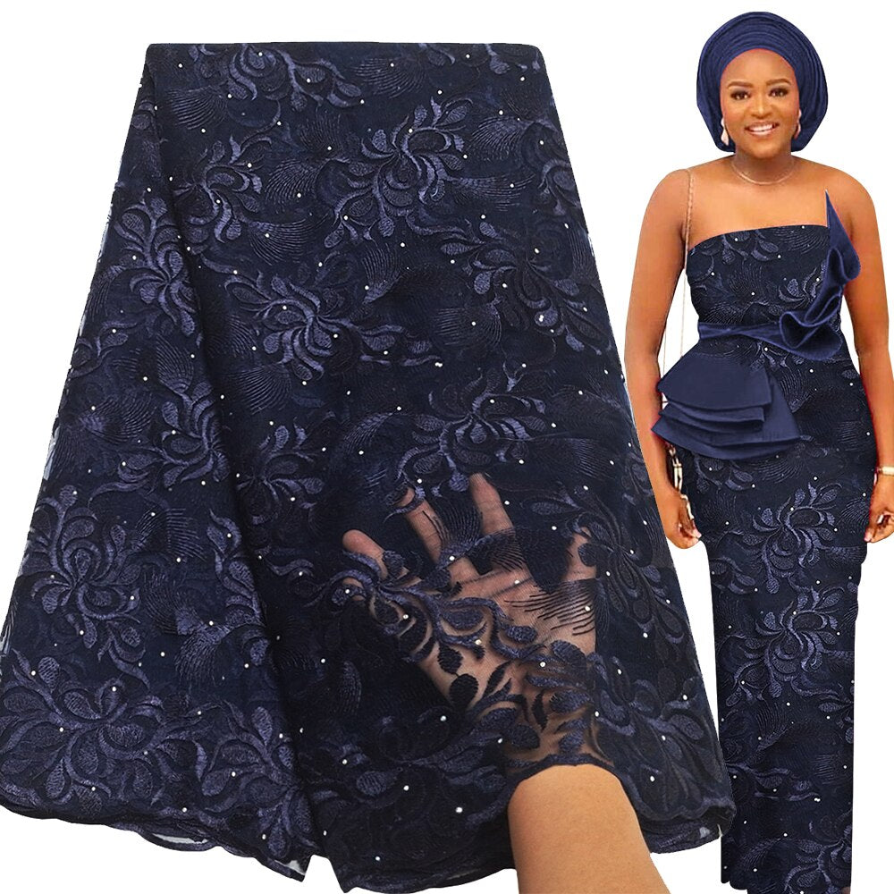 French Tulle Lace Fabric 5 Yards African Lace Fabric