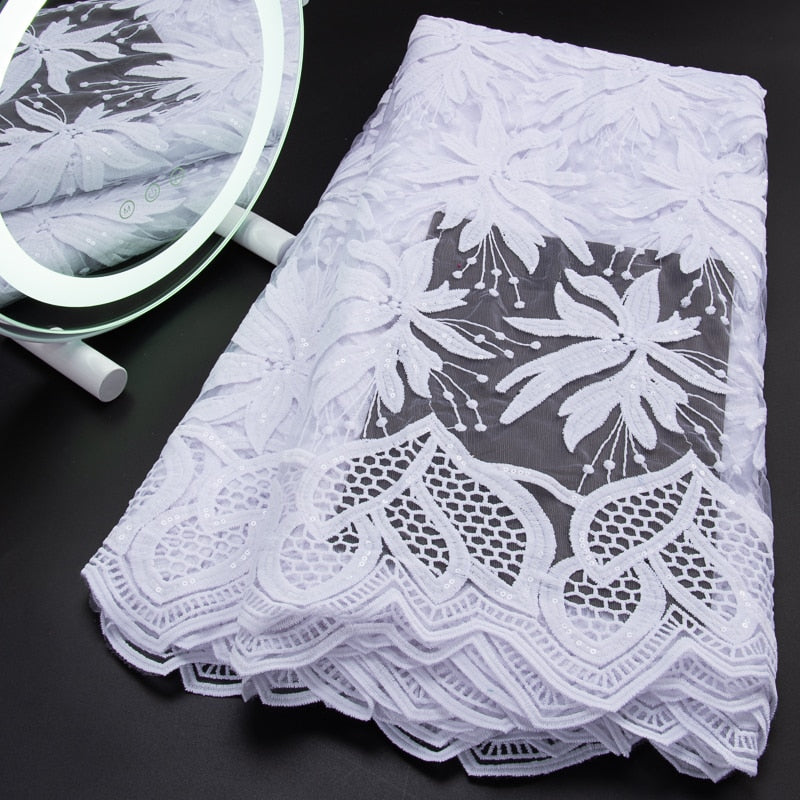 Lace Fabric With Sequins