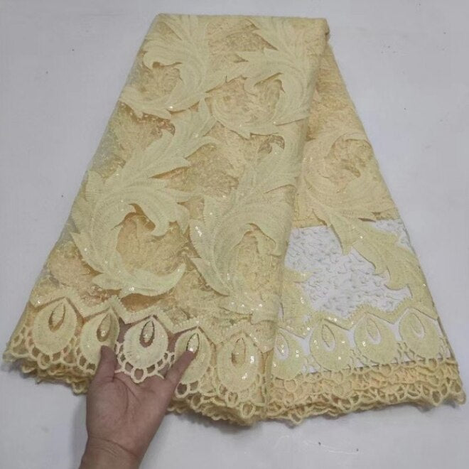 Lace Fabric Sequins 5 Yards