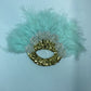 Turkey Feather Fan With Sequins