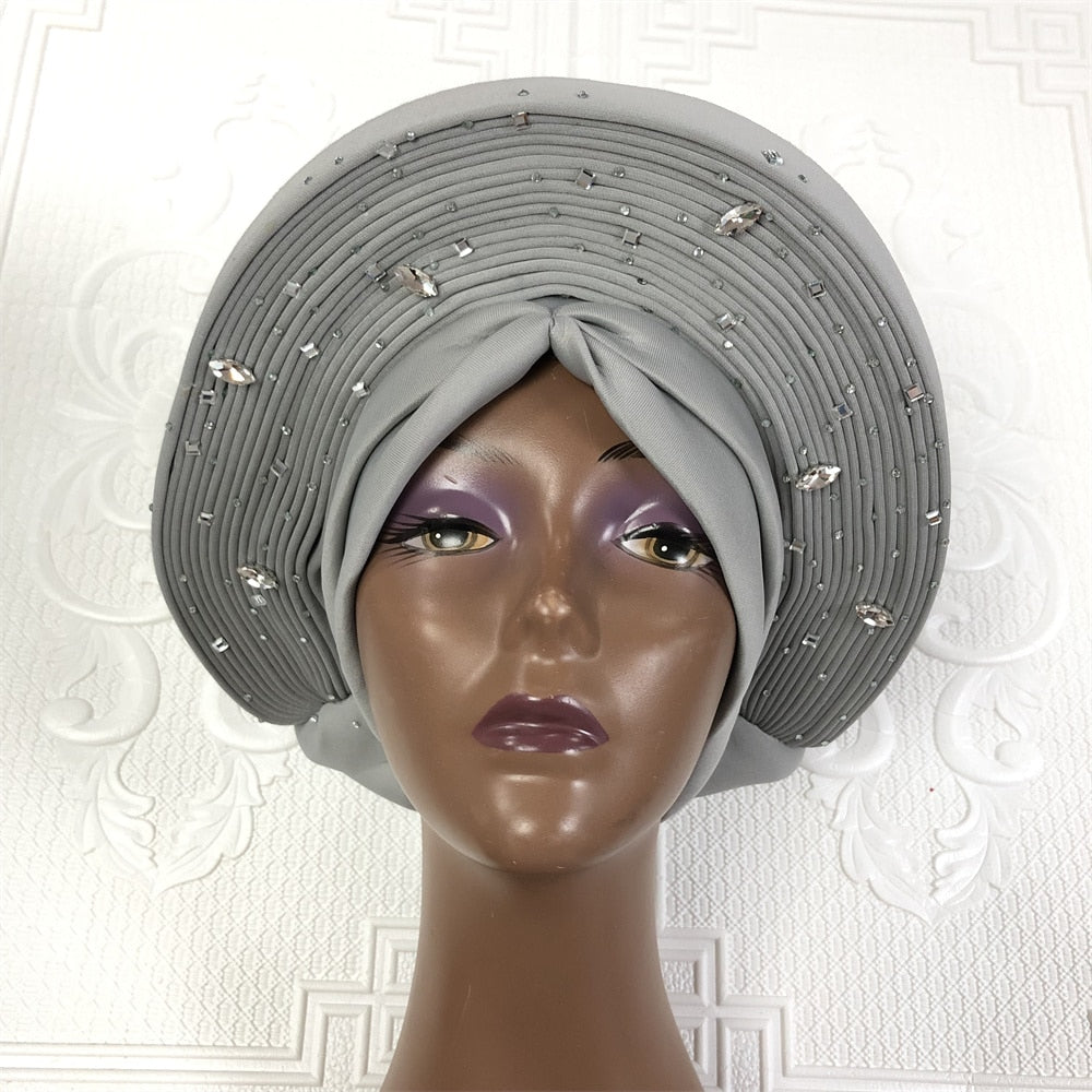 Auto Gele Headtie With Stones