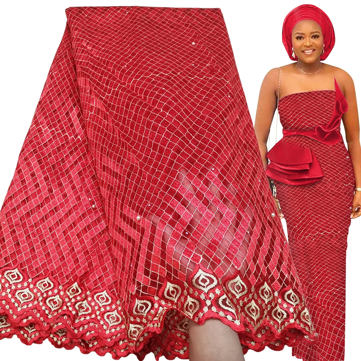 French Lace Fabric 5 Yards