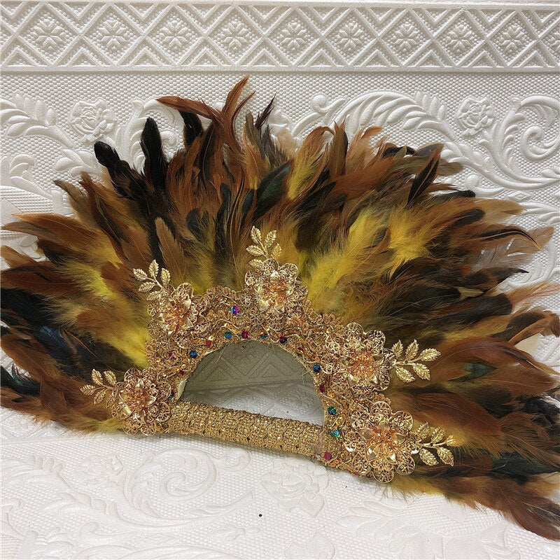 High Quality Feather Fan Big Size