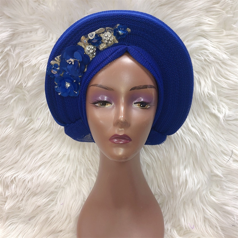 New Turban Cap Big Size Women Turban Cap For African Hats Nigerian Turban Gele best selling auto gele