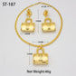 Dubai Gold Plated Jewelry Set Bag Pattern Drop Earrings Necklace Pendant Sets