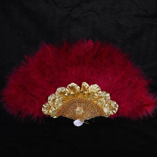 Turkey Feather Hand Fan