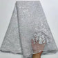 Sequins High Quality Rope Embroidery Tulle Lace French 5 Yards